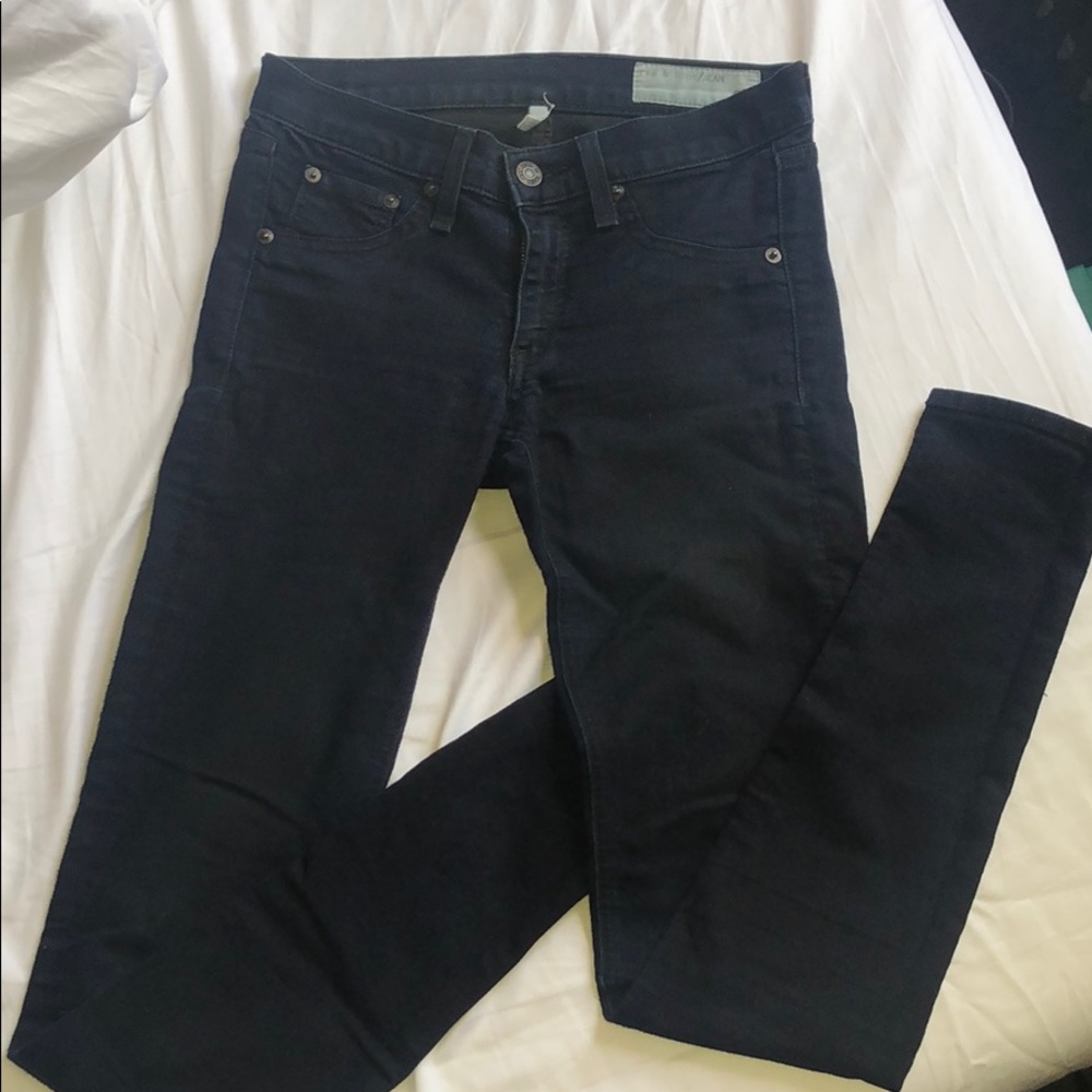 Rag & bone blue skinny jean leggings 24